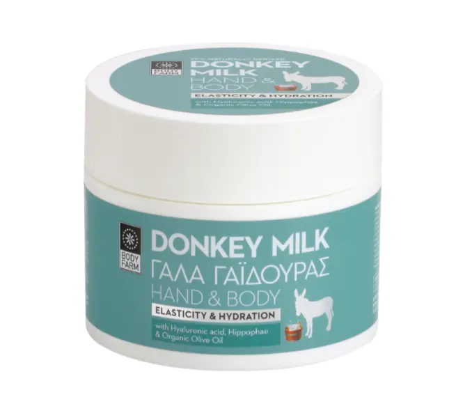 Crema de corp si maini cu lapte de magarita 200ml Body Farm