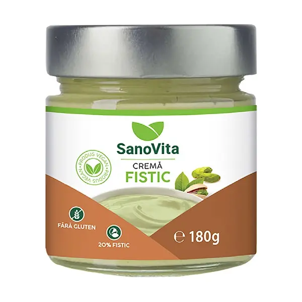 Cremă de fistic 20% 180 g – Sano Vita - Aromă de fistic