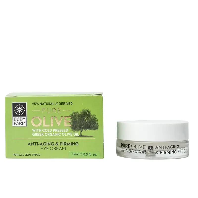 Crema de ochi antirid si fermitate Pure Olive 15ml Body Farm
