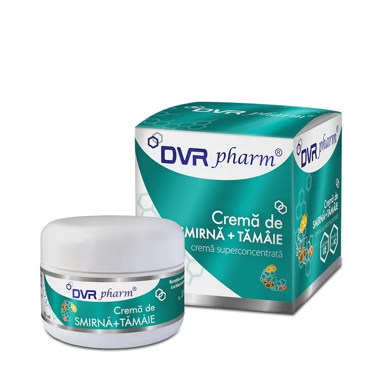 Cremă de smirnă + tămâie 50 ml – DVR Pharm - Piele hidratată