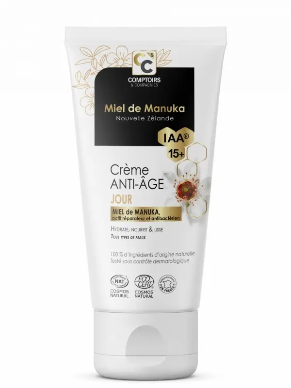 Crema de zi antirid cu miere de Manuka IAA15+ 50ml C&C