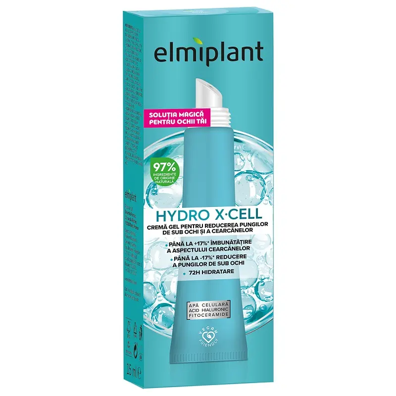 Cremă gel anti pungi și cearcăne 15 ml – Elmiplant