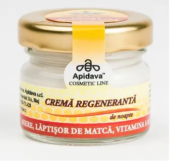 Cremă regeneratoare de noapte 30 ml – Apidava - Ten hidratat