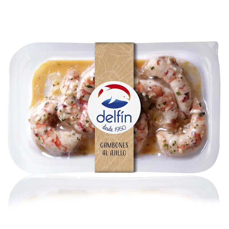Creveți roșii Argentina cu usturoi, 150g