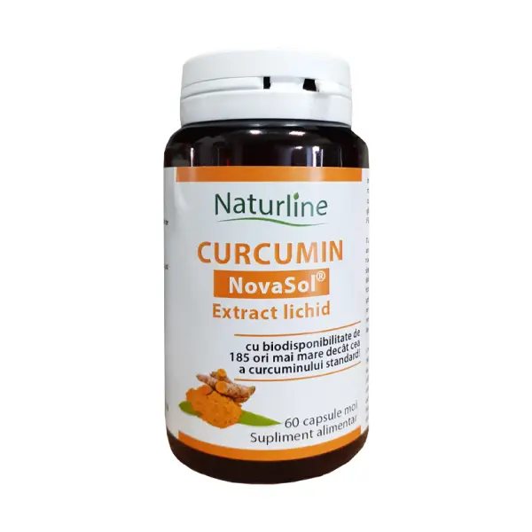 Curcumin NovaSol Extract Lichid 60 cps Naturline