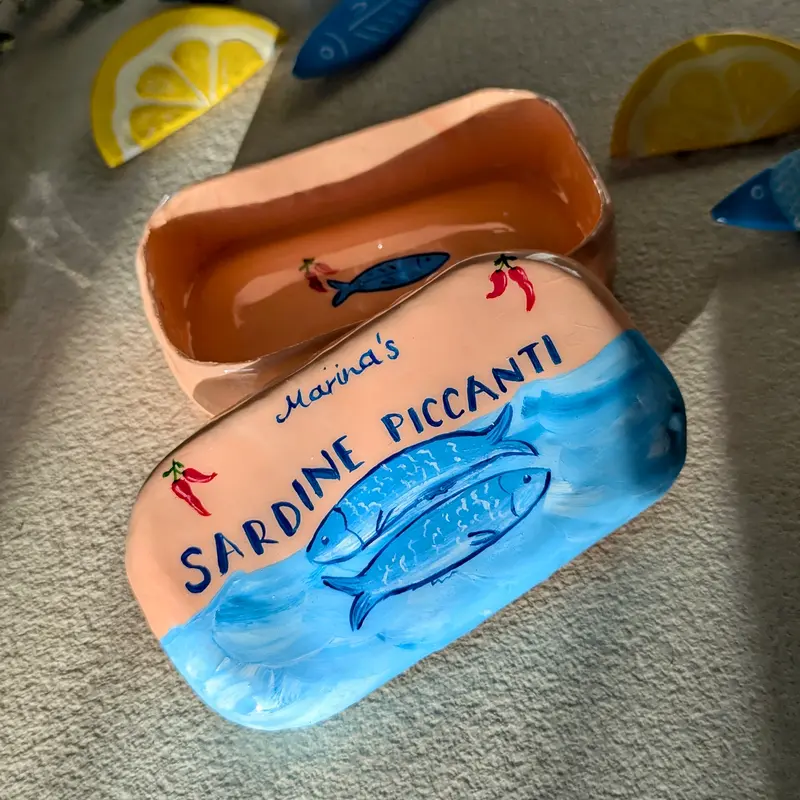 Cutie bijuterii sardine piccanti