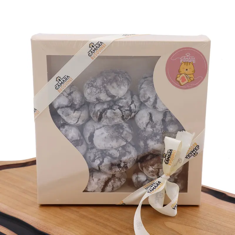 Cutie cu biscuiți pufoși cu cacao – 400g