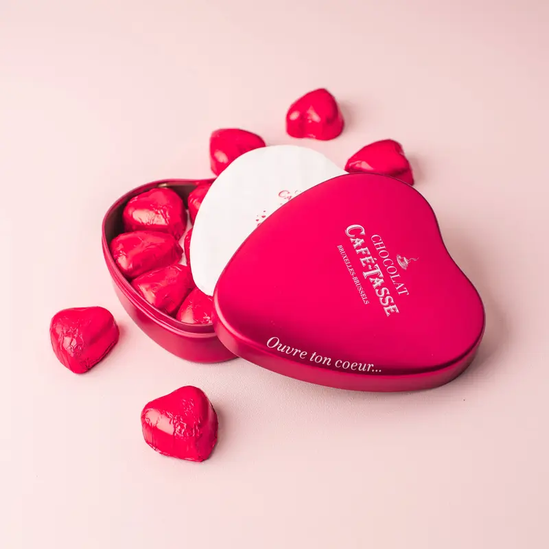Cutie de ciocolata Open your heart 114g Café-Tasse
