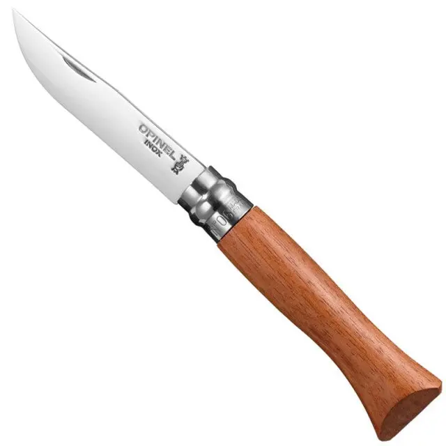Cutit briceag Opinel No. 6 Inox cu maner din lemn Bubinga ( 226066 )