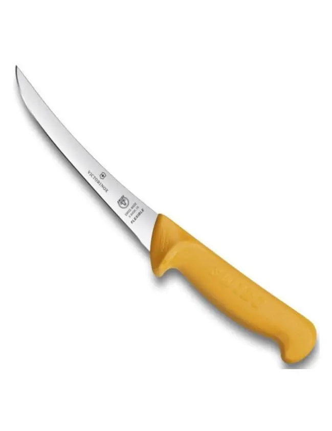 Cutit de dezosat cu lama curbata, flexibilitate medie 13/16 cm, SWIBO / WEGNER (8406)