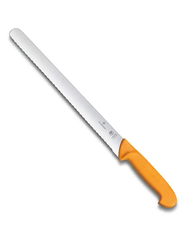 Cutit de feliat cu lama dreapta zimtata 25/30/35cm, SWIBO / WEGNER (8443)