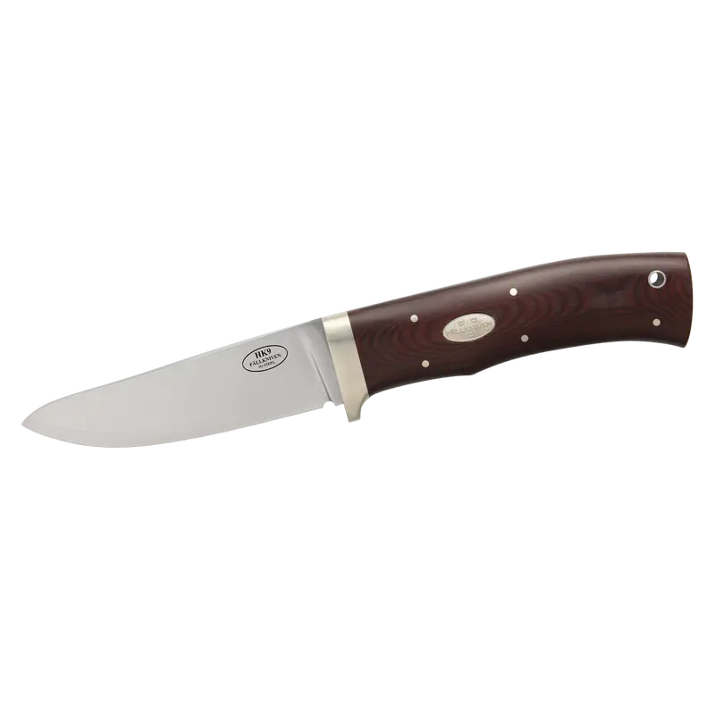 Cutit de vanatoare, otel lama 3G, maner micarta maro, FALLKNIVEN HK9L