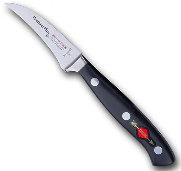 Cutit pentru decojit si decorat, lama tip cioc, 7 cm, F.DICK PREMIER PLUS ( 8.1446 )