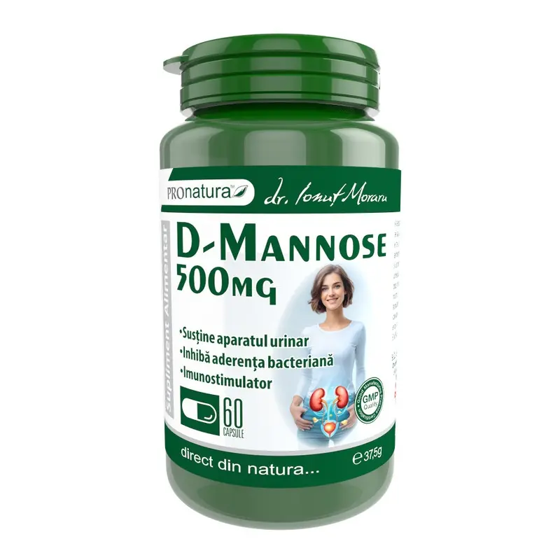 D-manoză 60 capsule – Medica - Ușor de luat