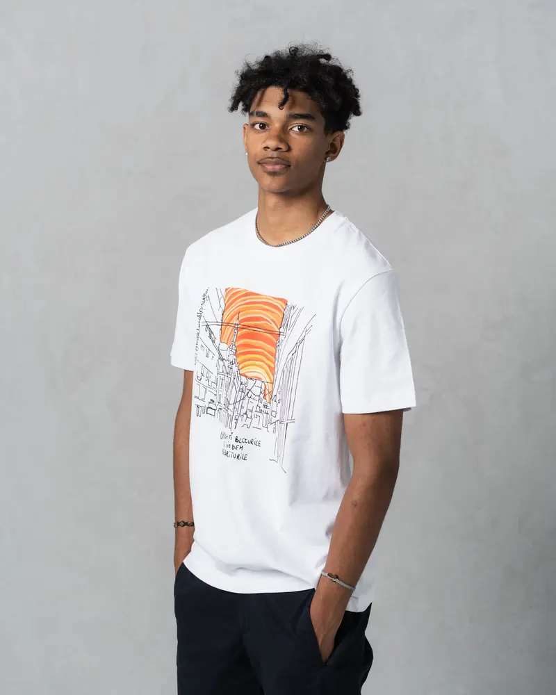 demolati blocurile t-shirt, medium fit