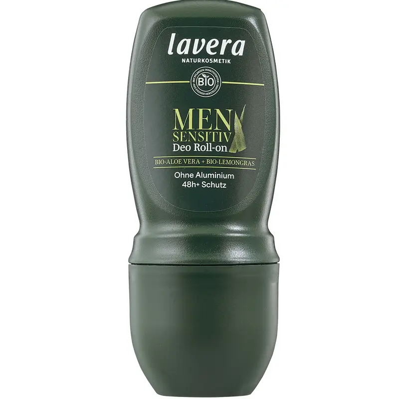 Deodorant Men Sensitive 24h Roll-on Bio cu Lemongrass si Bambus Lavera 50 ml