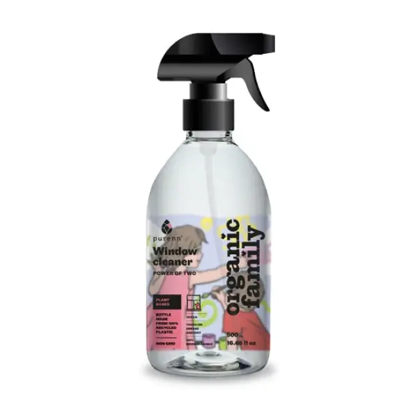 Detergen Bio pentru geamuri cu capsuni 500ml Purenn