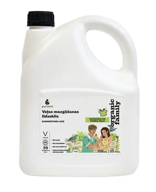 Detergent de rufe pentru rufe colorate Summertime Love 3l Purenn