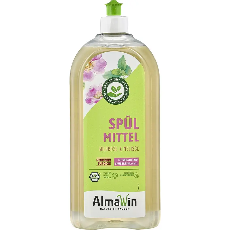 Detergent de vase cu trandafir salbatic si melisa, 1L