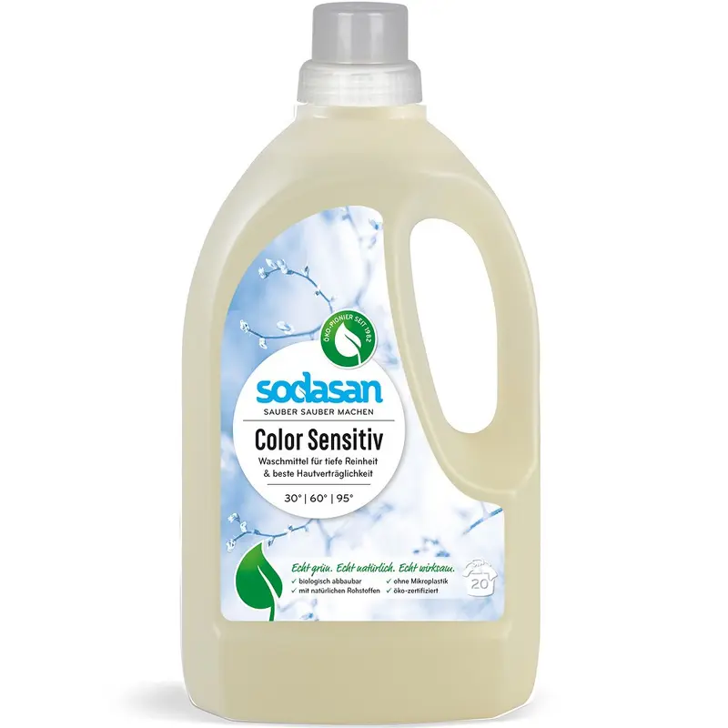 Detergent lichid bio pentru rufe colorate senzitiv, 1.5L