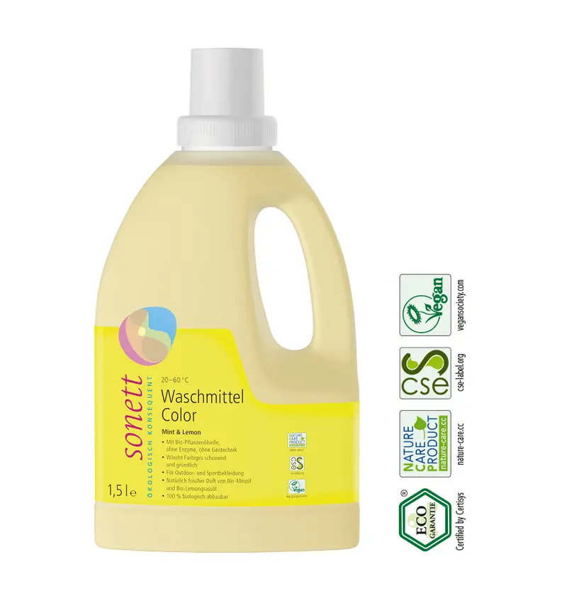 Detergent Lichid Eco Pentru Rufe Colorate Sonett 1,5 l