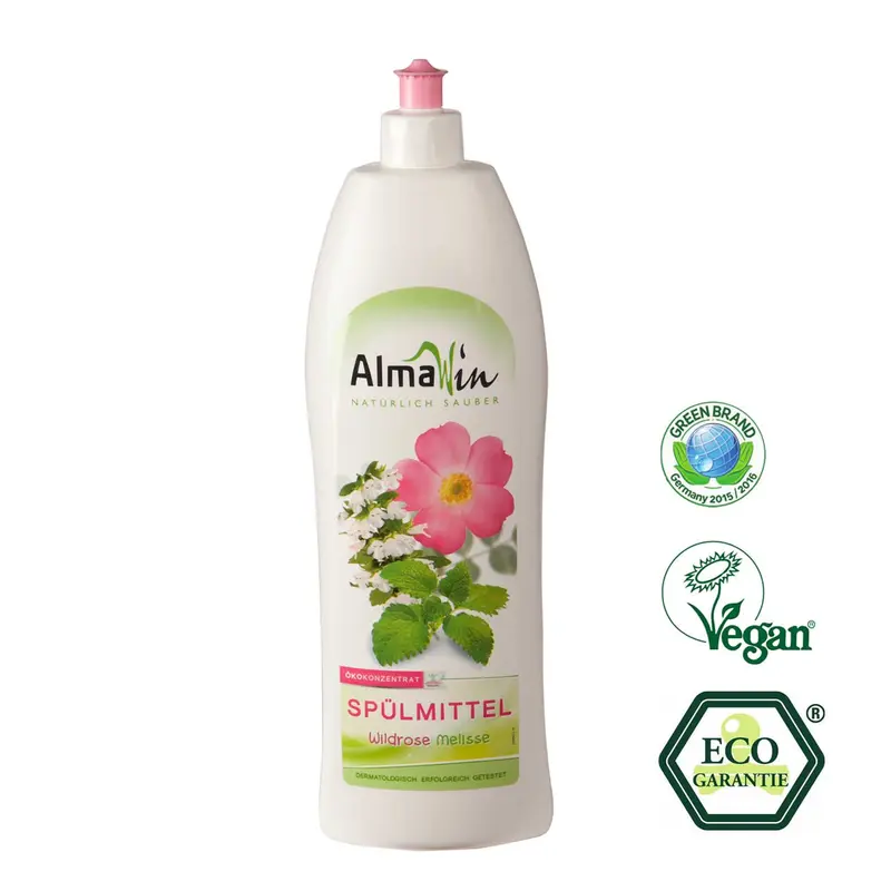 Detergent Lichid Vase Eco Trandafir Salbatic si Roinita AlmaWin 1 l
