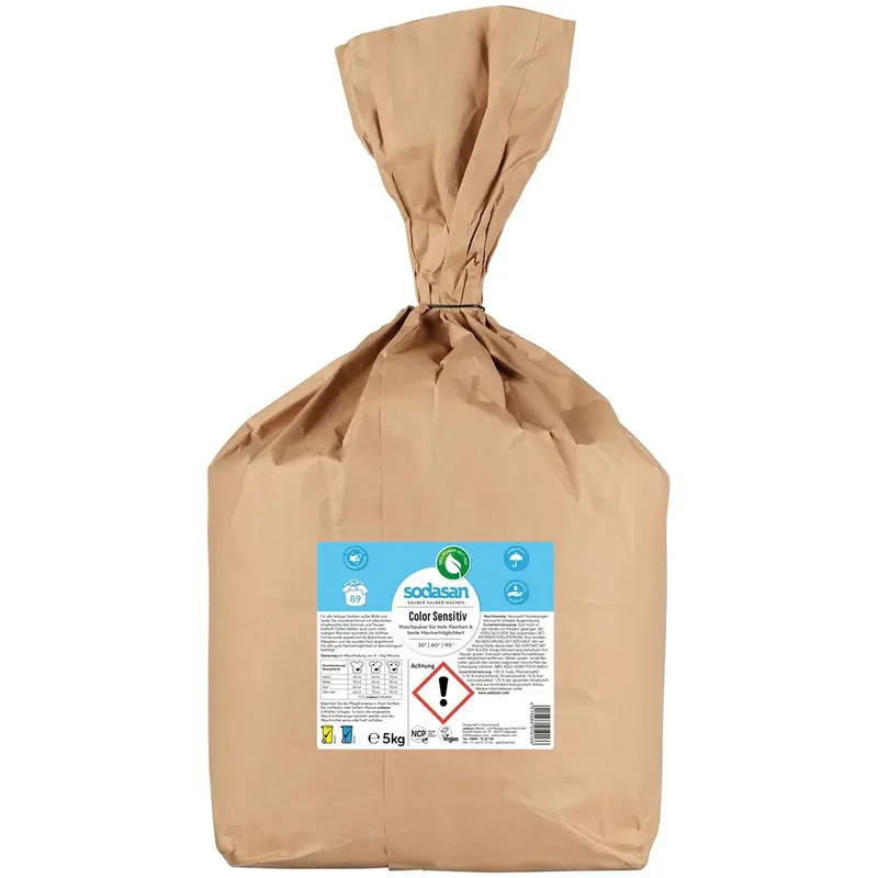 Detergent pudra color Sensitiv, 5kg | Sodasan