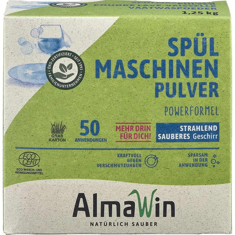 Detergent pudra pentru masina de spalat vase, 1.25kg | AlmaWin