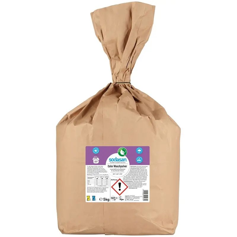 Detergent pudra pentru rufe colorate cu lavanda, 5kg | Sodasan