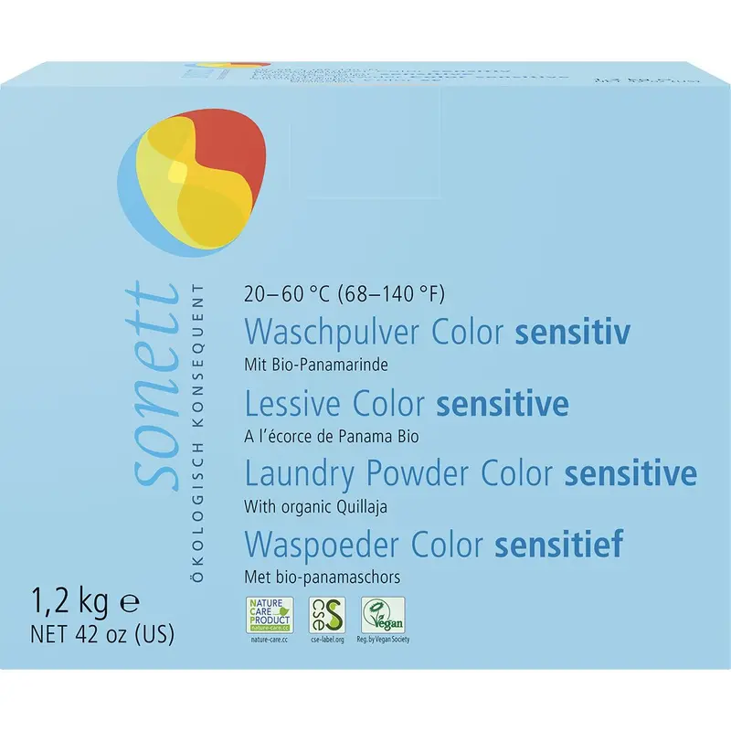 Detergent pudra pentru rufe colorate sensitiv Sonett, 1.2kg