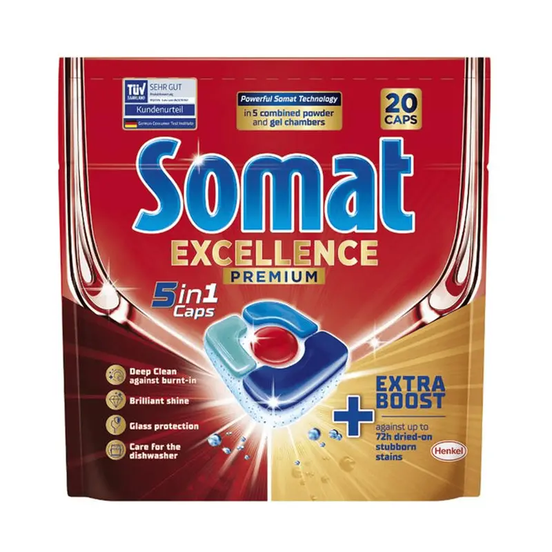 Detergent vase Somat Excllence 5in1 781.2g 42 Caps