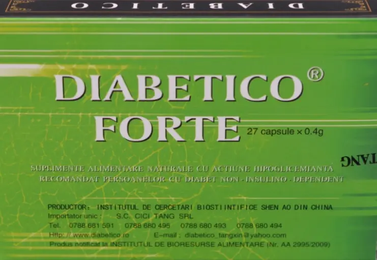Diabetico Forte 27 capsule – Cici Tang