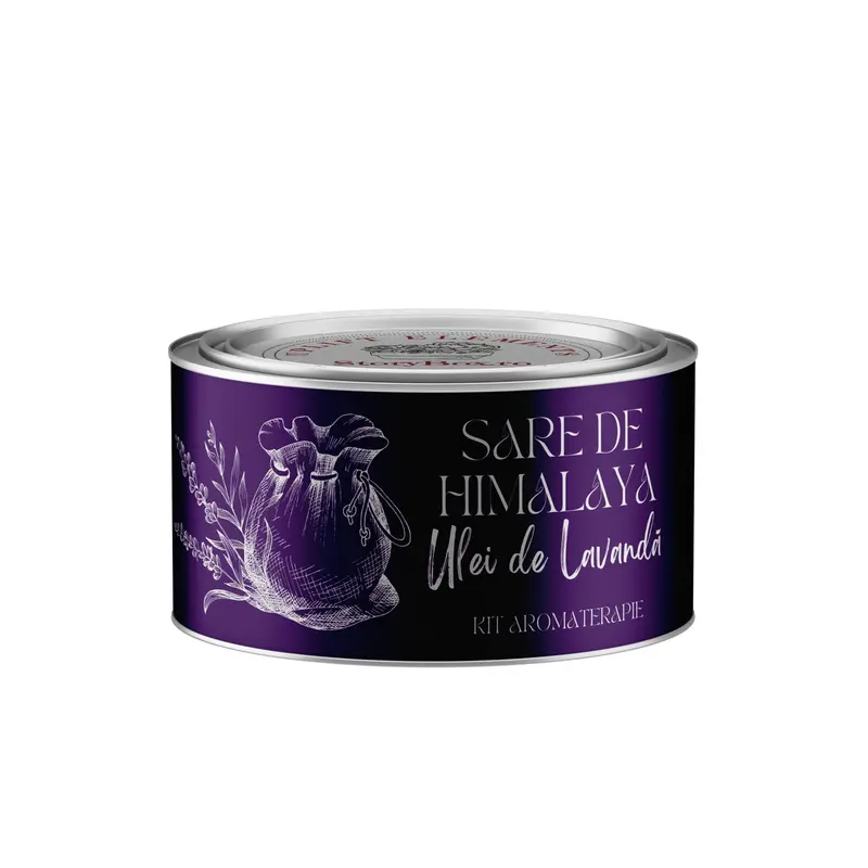 Difuzor Aromaterapie Sare de Himalaya si Ulei de Lavanda