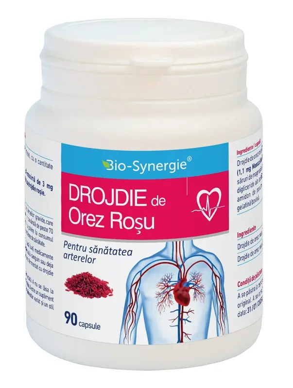Drojdie de orez roșu 90 capsule – Bio-Synergie