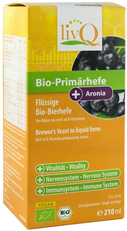 Drojdie primara bio cu aronia, 210ml livQ