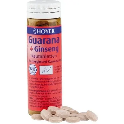 DROPSURI CU GUARANA SI GINSENG BIO 60BUC