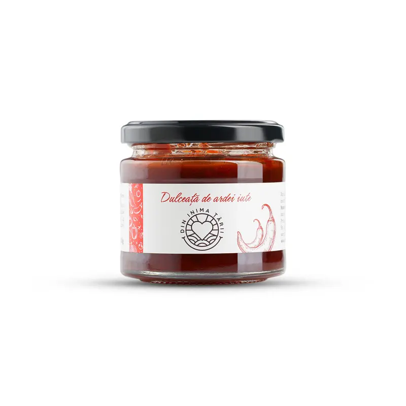 Dulceață de ardei iute 200g – gust dulce-picant, preparat artizanal