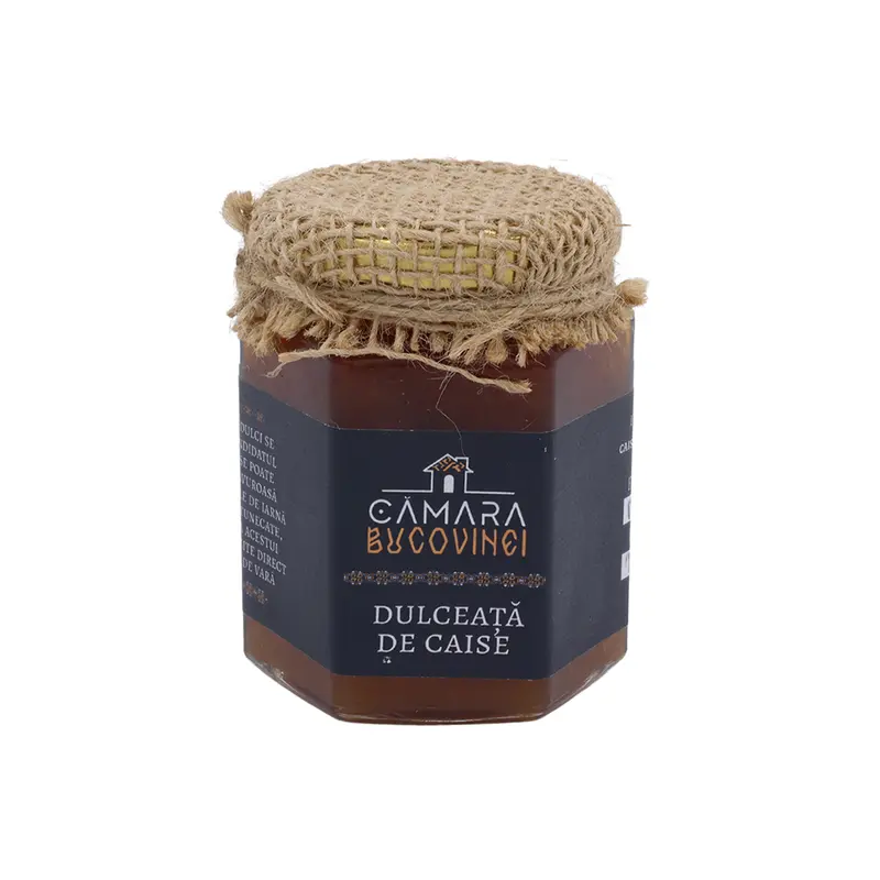 Dulceață de caise 200 g – gust de vară, preparat tradițional din fructe naturale