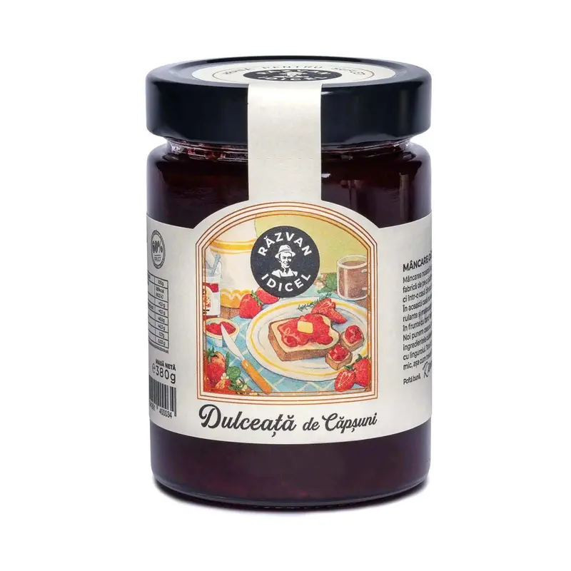 Dulceață de căpșuni, 380 gr, Razvan Idicel