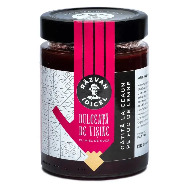 Dulceață de vișine cu miez de nucă, 380g | Răzvan Idicel