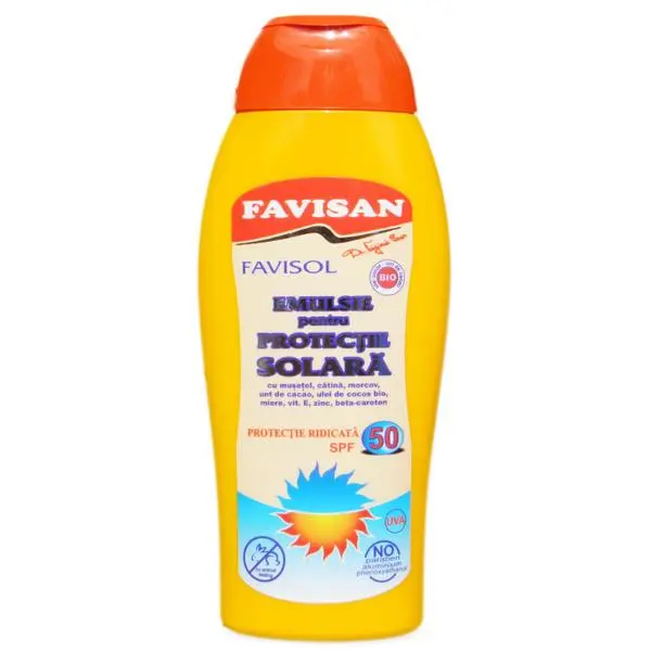 Emulsie pentru protectie solara SPF50 250ml Favisan