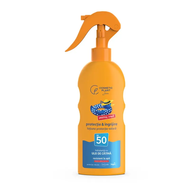 Emulsie spray copii SPF 50 cu cătină 200 ml – Cosmetic Plant