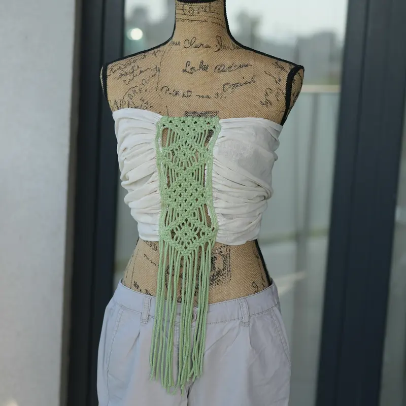 Esarfa multifunctionala - ivory/verde matcha