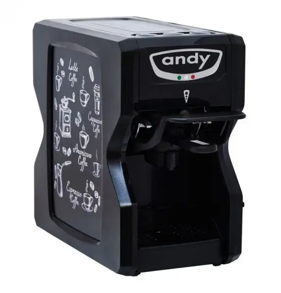Espressor capsule Andy pentru 5 tipuri diferite, negru
