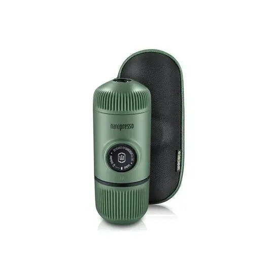 Espressor portabil Nanopresso Moss Green + Husa - Wacaco