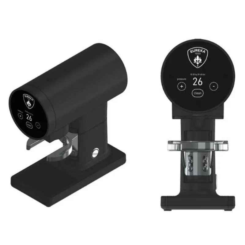 Eureka Disko — tamper automat 58 mm, negru mat
