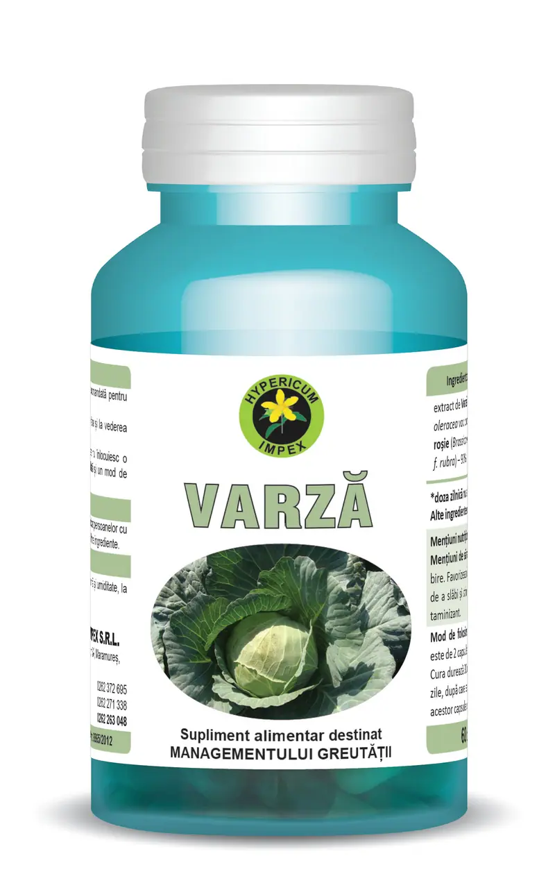 Extract de varză 60 capsule – Hypericum