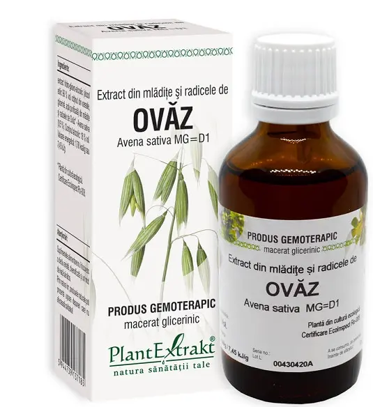 Extract din mlădițe și radicele de ovăz 50 ml – Plantextrakt