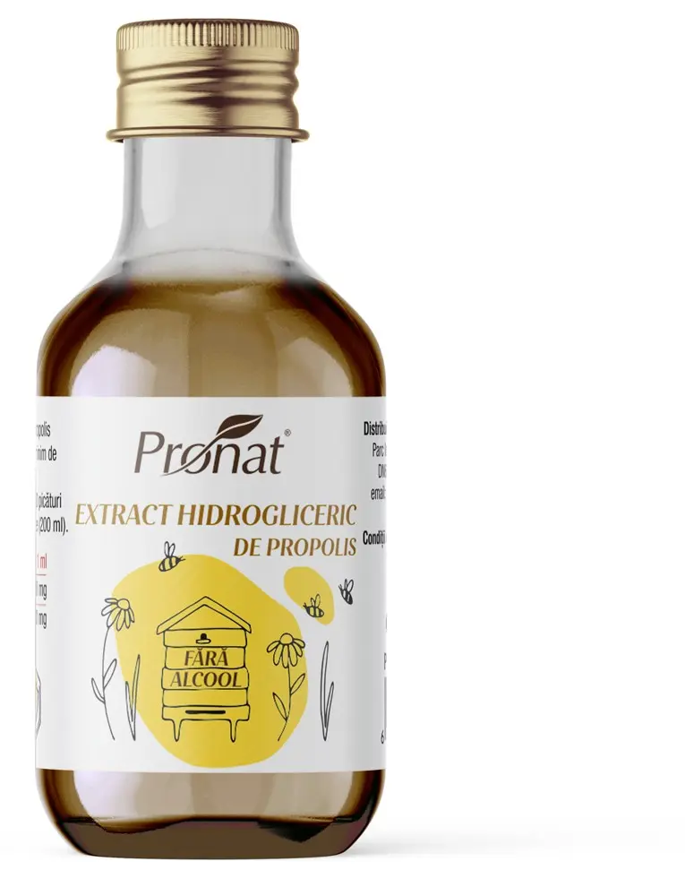 Extract hidrogliceric de propolis, 30ml Pronat