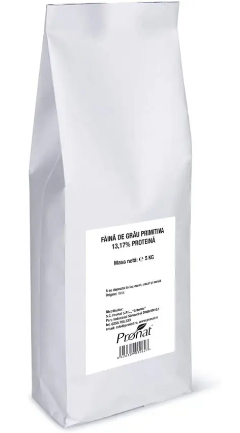 Faina de grau ”Primitiva” 13,17% proteina, 5kg Pronat